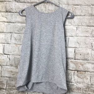 Athleta Gray Cross Back Sleepless Sz Medium